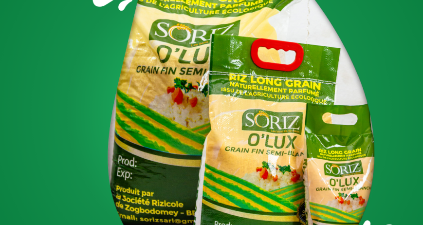 SORIZ O'LUX, le riz local qui allie qualité, saveur et bien-être.